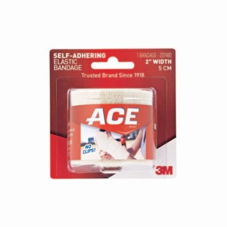 3M Elastic Bandage ACE 3 Inch Width Self-Adherent Closure Tan NonSterile Standard Compression, 72PK 207460