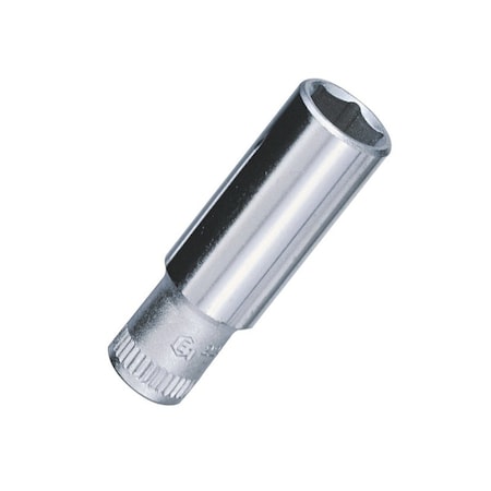 Genius Tools 1/4in Dr. 7/16in Deep Hand Socket 285214