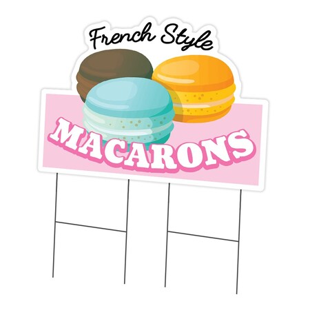 Signmission Macarons Die Cut Yard Sign & Stake outdoor plastic coroplast window, C-DC-2436-DS-Macarons19 C-DC-2436-DS-Macarons19