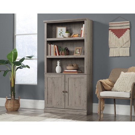 Sauder 5-Shelf Bookcase W/doors Lao 437336