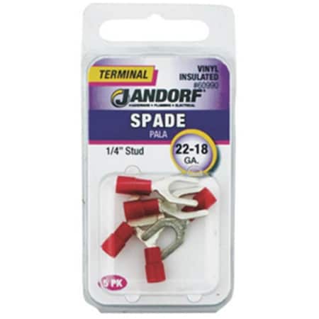Cb Distributing Specialty Hardw 60990 Vinyl Insulated Spade Terminal - 22-18 ga., 0.25 in. Stud ST428420