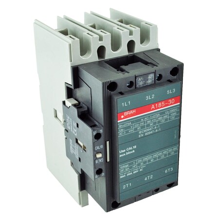 Brah Electric , Replacement 156A 600V 3P with 24VAC Closing Coil for A-Line Contactor A185-30-11-81 BA185-30-11-81