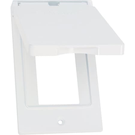 Southwire Single Gang Vertical White Weatherproof GFCI Cover WCV1GFIW-UPC
