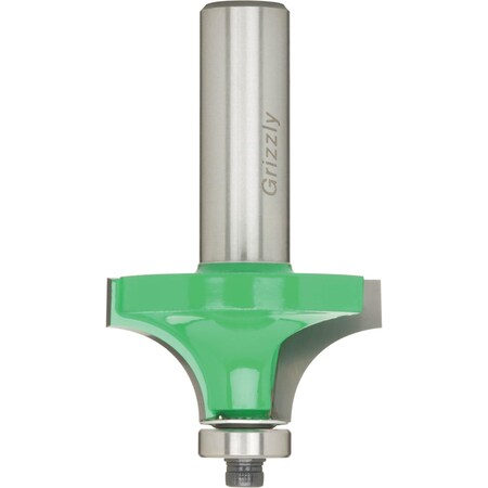 Grizzly 1/2"r Anti-Kickback Roundover Bit, 1/2" Shank C1725