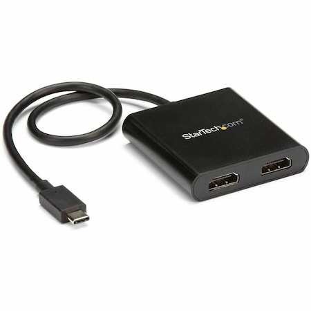 Startech.Com USB TYPE-C MULTI-MONITOR ADAPTER DRIVES DUAL 1080P 60HZ OR 4K 30HZ HDMI DISPLAYS MSTCDP122HD