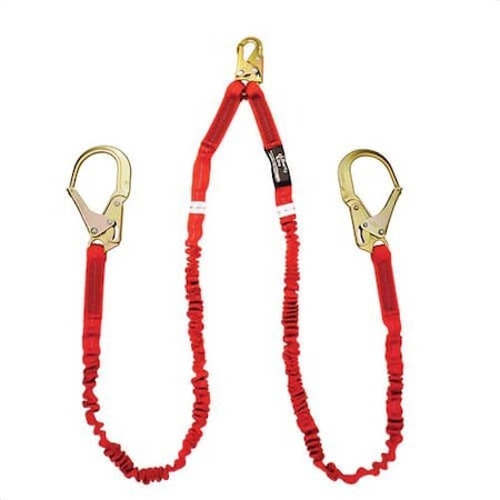 Liberty Line 6 ft Twin Leg 100% Tie-Off Shock Absorbing Lanyard, Internal Design FAL28011