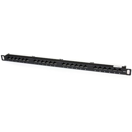 Startech.Com 24 Port 0.5U Cat5e Patch Panel - RJ45 Ethernet Rackmount Cat 5e 110 Patch Panel PANELHU24