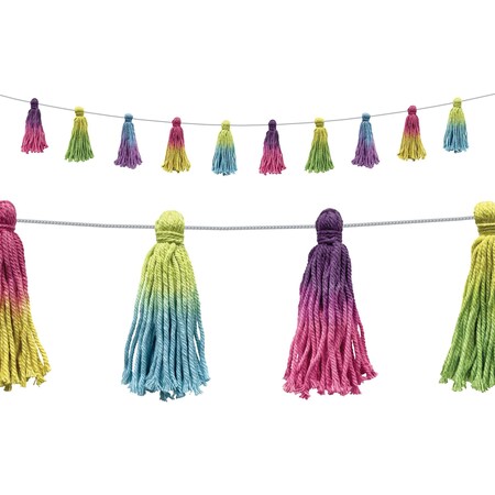 Teacher Created Resources Tie-Dye Tassels Garland TCR8903