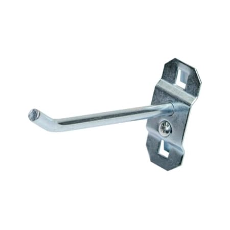 Triton Products 3 In. Single Rod 30 Degree Bend Stainless Steel Pegboard Hook for Stainless Steel LocBoard, PK3 61323