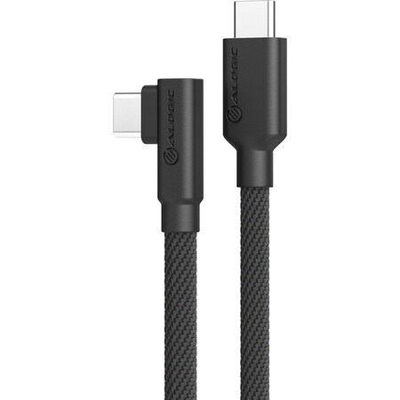 Alogic ELEMENTS PRO RIGHT ANGLE USB-C TO USB-C CABLE - MALE TO MALE - 2M - USB 2 ELPRACC02-BK
