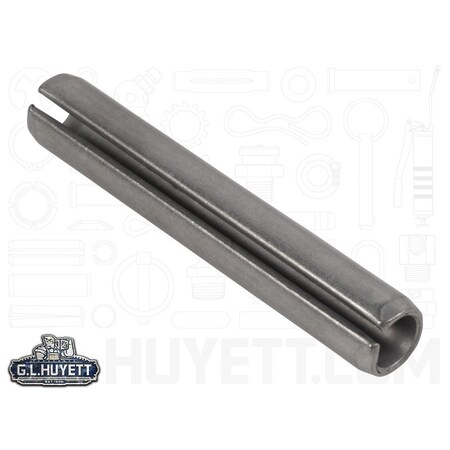 Huyett Slotted Spring Pin, Standard Duty, 410/420 SS, 0.500 in Dia x 3.000 in L x 0.094 in Wall MS16562-282