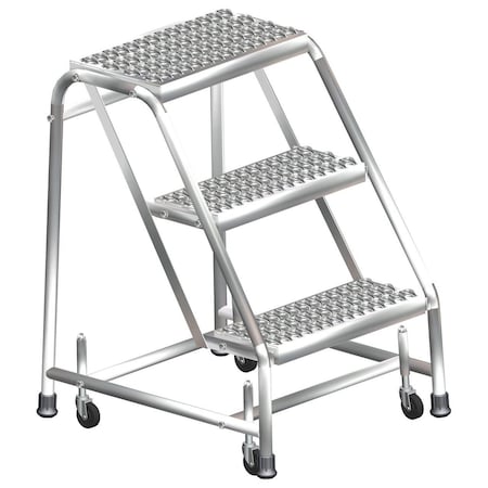 Ballymore Rolling Ladder, T304 Steel, 28-1/2 in.H SS320G