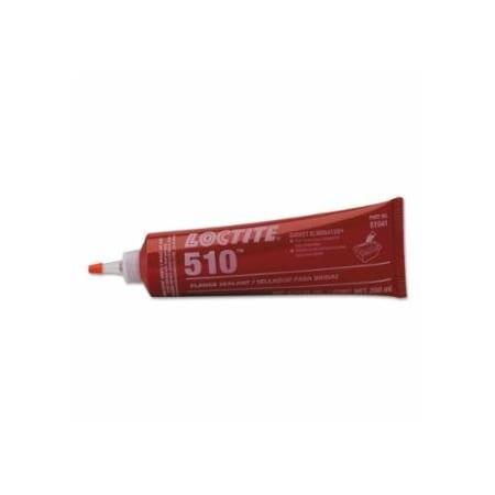 Loctite 510 Gasket Eliminator Flange Sealant, High Temperature, 250 mL Tube, Red 442-234225