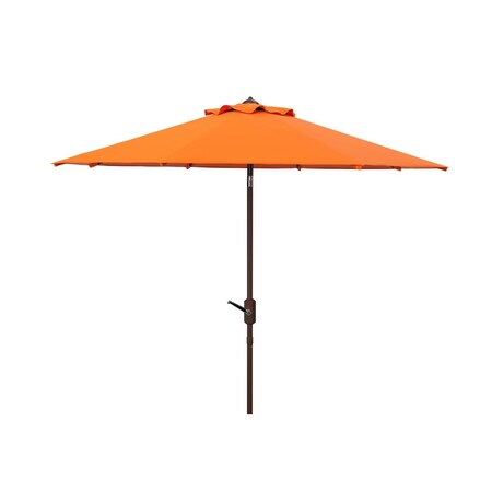 Safavieh 9 ft. Ortega Crank Umbrella, Orange PAT8001O