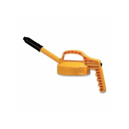 Oilsafe Stretch Spout Lid, 0.5 in dia, Yellow, Engineering Plastic 399-100309