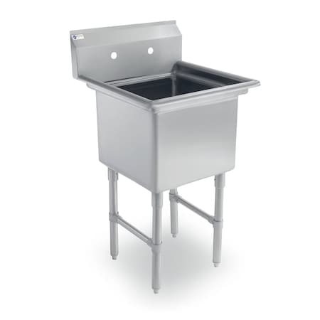 Steel Works Sink, One Compartment, 20.50"X20"X43.75"H 18GA SWS1C151512-318