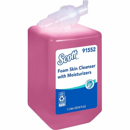 Scott Foam Hand Soap, 1.0 L Hand Soap Refills for compatible Scott Essential Manual Dispensers (6 Bottles) 91552