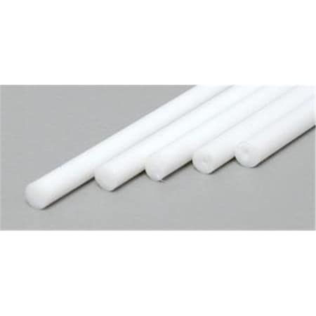 Evergreen 0.10 in. Styrene Round Rod Railroad Scratch Building Supply, White EVG213