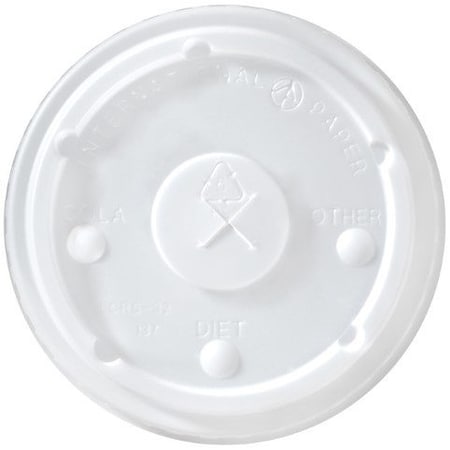 Empress Flat Straw Translucent Bubble Lid For 32 oz Cold Cup LCRS-32 / 332603038