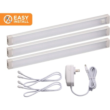Black & Decker PureOptics 3-Bar Under Cabinet Lighting Kit, Warm, 9 LEDUC9-3WK