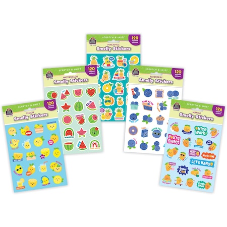 Teacher Created Resources Fruit Smoothie Smelly Stickers, 606-Piece Set TCR2088722