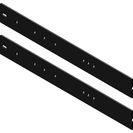 Kfi 106248 48 in DualSided Steel Wear Bar - 3/16 in Grade 50, PowderCoated, 2Piece Design 106248