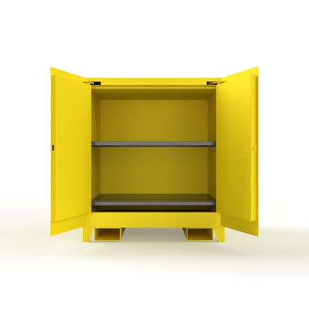 Strong Hold 60 Gallon Flammable Safety Cabinet, Manual-Close 60FSHD-MC-FLP-2