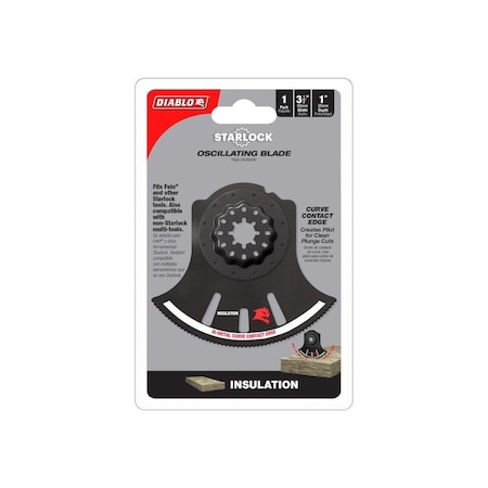 Freud Oscillating Blade Starlock 3-1/2in W Bi-Metal Curved Contact Edge DOS350RI