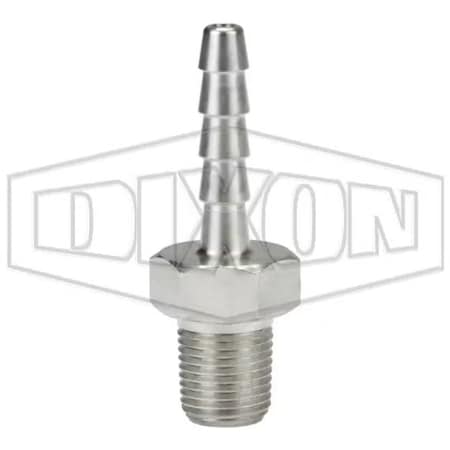 Dixon Hose Insert, 1/8 x 3/16 in, MNPT x Hose Barb, 316 SS, Domestic RN151