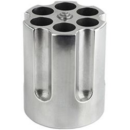 Cbg Revolver Cylinder Pen Holder Cast Aluminum, Silver CBG-1007