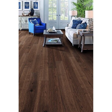 Healthier Choice Flooring Flooring Plank, 1-1/2 to 6 ft L, 6-1/2 in W, Micro Bevel Edge, Hickory Wood, 10PK HCE603D03