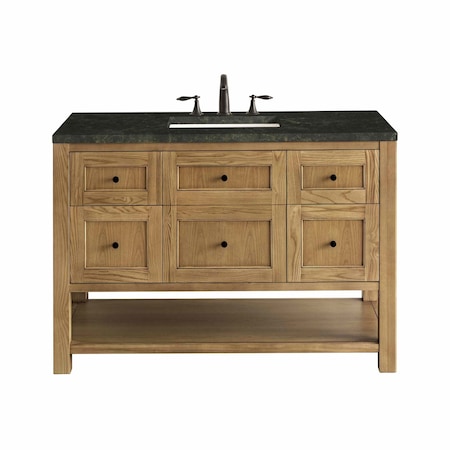 James Martin Vanities Breckenridge 48" Single Vanity, Light Natural Oak, w/ 3 CM Phantome Eclos Top 330-V48-LNO-3PHT