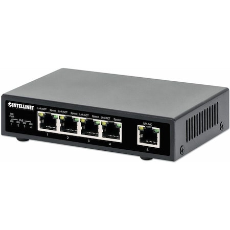 Intellinet Network Solutions Intellinet 5-Port Gigabit Ethernet PoE+ Switch 561839