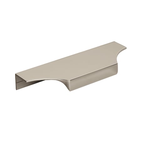 Amerock Extent 4-9/16 in 116 mm Center-to-Center Polished Nickel Cabinet Edge Pull BP36751PN