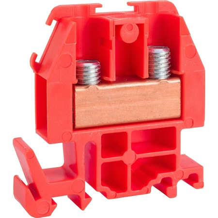 Square D Terminal Block, Not Applicable Pole, 60 A, 600 V AC/DC, 8 AWG, Orange 9080GRS6