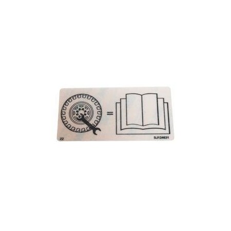 Jlg REPLACEMENT DECAL, WHEEL INFORMATION 124631