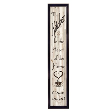 Homeroots Kitchen Is The Heart of The Home 9 Black Framed Print Kitchen Wall Art 405381