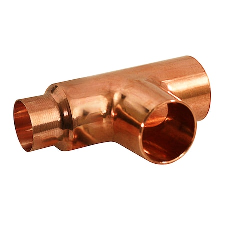 Everflow Copper Reducing Tee Fitting with Solder Cups 1-1/4''x3/4''x1-1/4'' CCRT1254