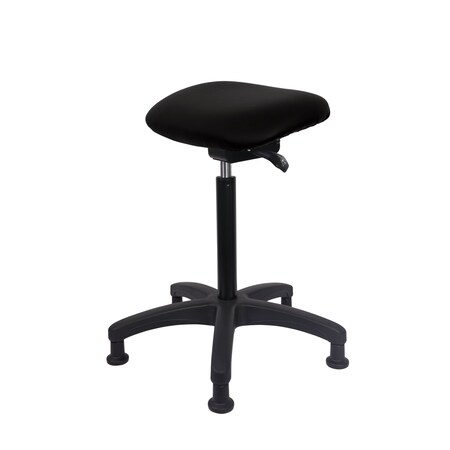 Blue Ridge Ergonomics Vinyl Sit-Stand - Standing Height with Stationary Glides in Black Voyager Vinyl VSTSS-RG-NF-RG-2026