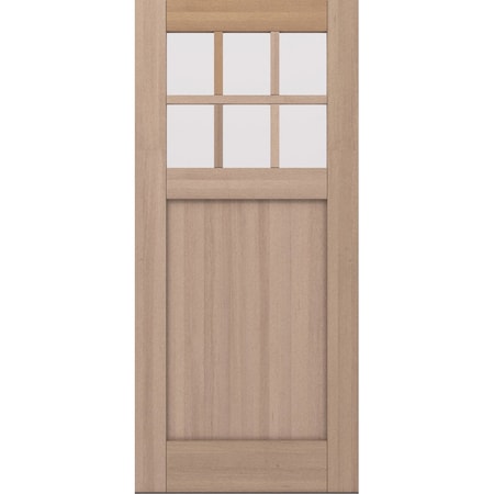 Doornmore CRF-P1G6, 37.75" x 82" ( 36" Door) Right Hand, Mahogany SDL 6 Lite Exterior Door CRF-P1G6-SW-3680_1_RI