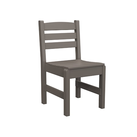 Polybird SIDE CHAIR "REGULAR HEIGHT".    CHARCOAL POLYBIRD P10-R