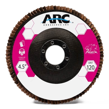 Arc Abrasives Flap Disc, Coated, Ceramic 75-10827FF