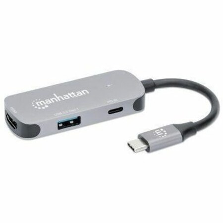 Manhattan - Strategic USB-C TO HDMI 3-IN-1 DOCKING CONVERTER WITH POWER DELIVERY 130707