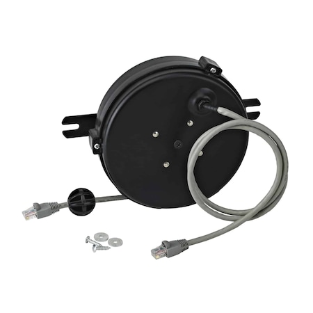 Alert Reel Mfg ProReel Retractable Data Cord Reel 20' UL/CSA Listed Cable, RJ45 Modular Plugs MCC2201