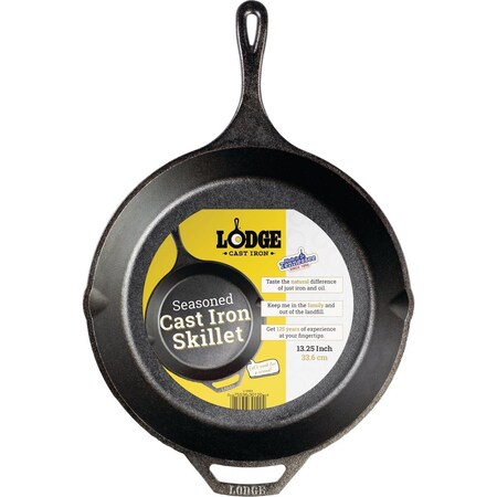 Lodge 13-1/4'' Cast Iron Skillet with Assist Handle L12SK3