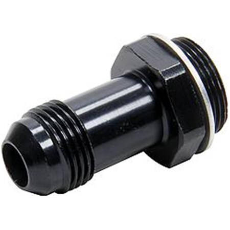 Powerhouse 0.87-20 in. to Male -8 AN Aluminum Carburetor Fitting for Holley, Black PO3615368