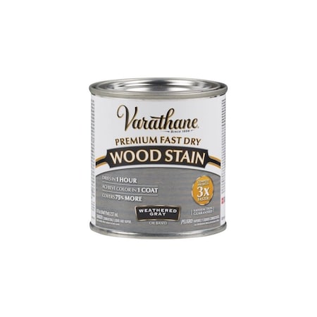 Rust-Oleum Varathane Weathered Gray Fast Dry Wood Stain, 4PK 269398