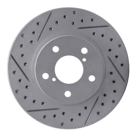 Dynamic Friction Co DFC Geoperformance Rotor - Drilled and Slotted 830-13007R