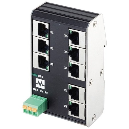 Murrelektronik Ethernet Switch, IP20,1000 mbps 58908