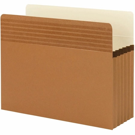 Smead EASY GRIP POCKETS, 5.25in EXPANSION, LETTER SIZE, REDROPE, 10PK 73209